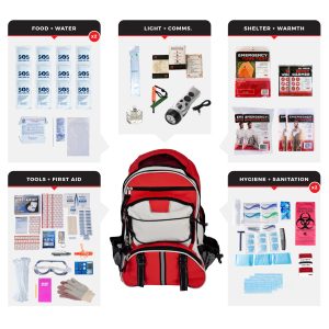 2 Person Comfort Survival Kit, Backpack