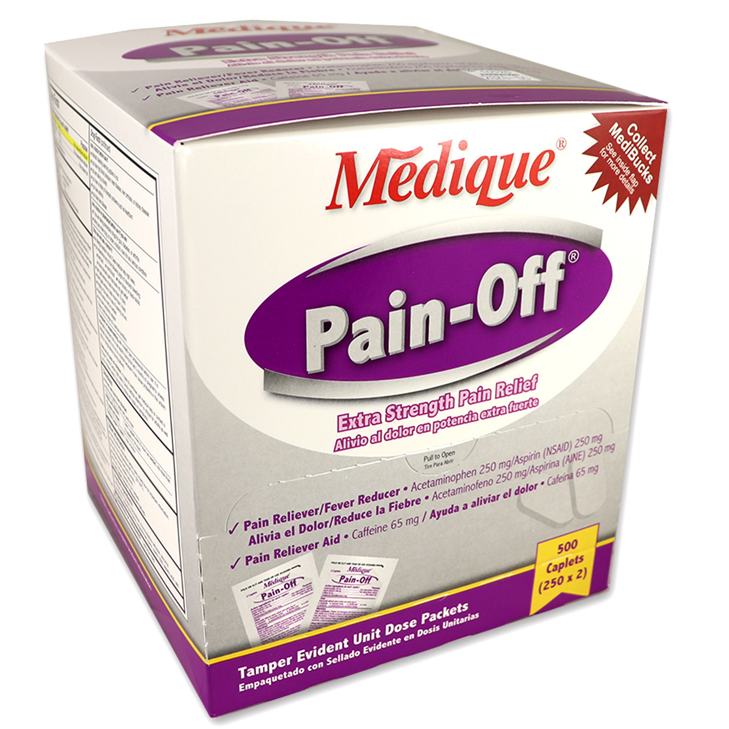 Pain-Off Extra-Strength Pain Relief, 500/Box - Image 3