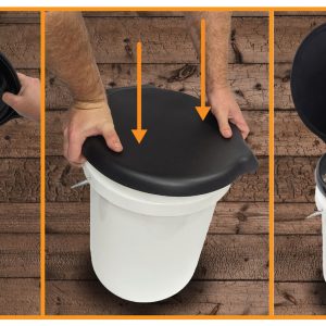 Alternative view of Toilet Seat 5-Gallon Bucket Lid