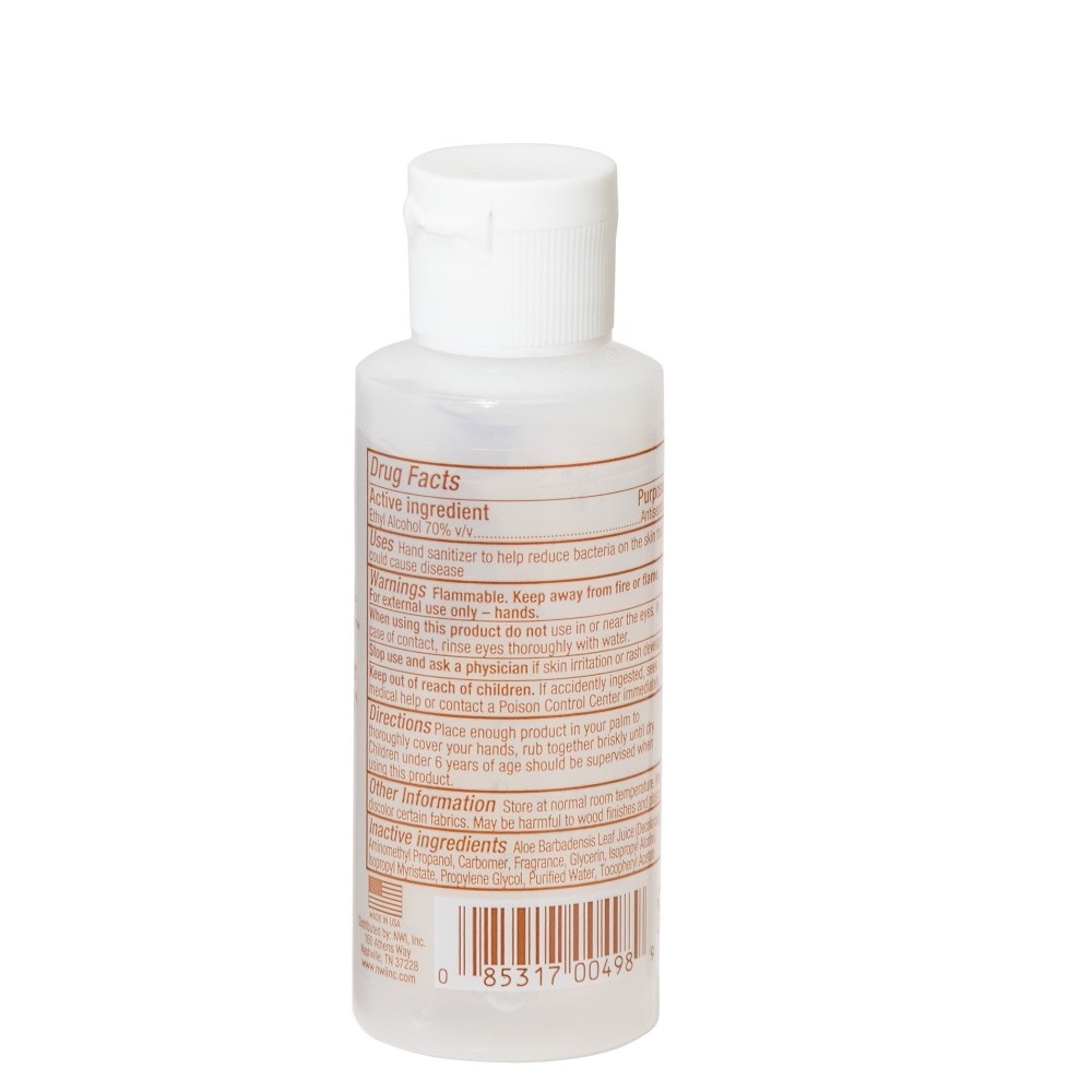 2 oz. Hand Sanitizer, 70% Ethyl Alcohol, Clear Bottle - Image 3