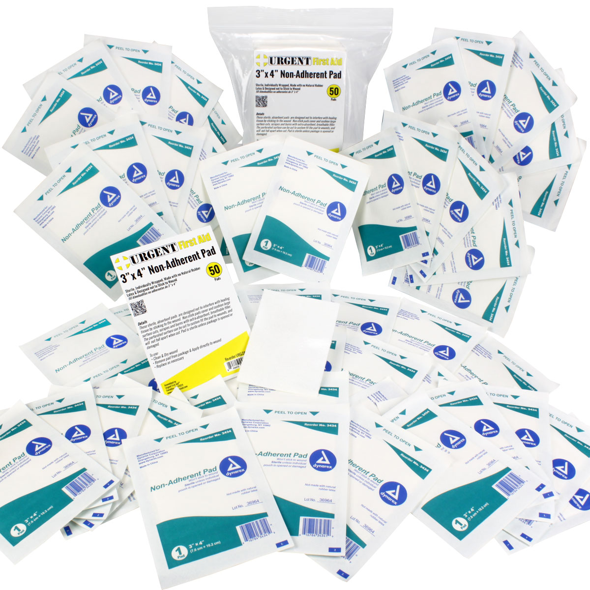 3"x4" Non-Adherent Pad, 50 Per Bag - Image 5