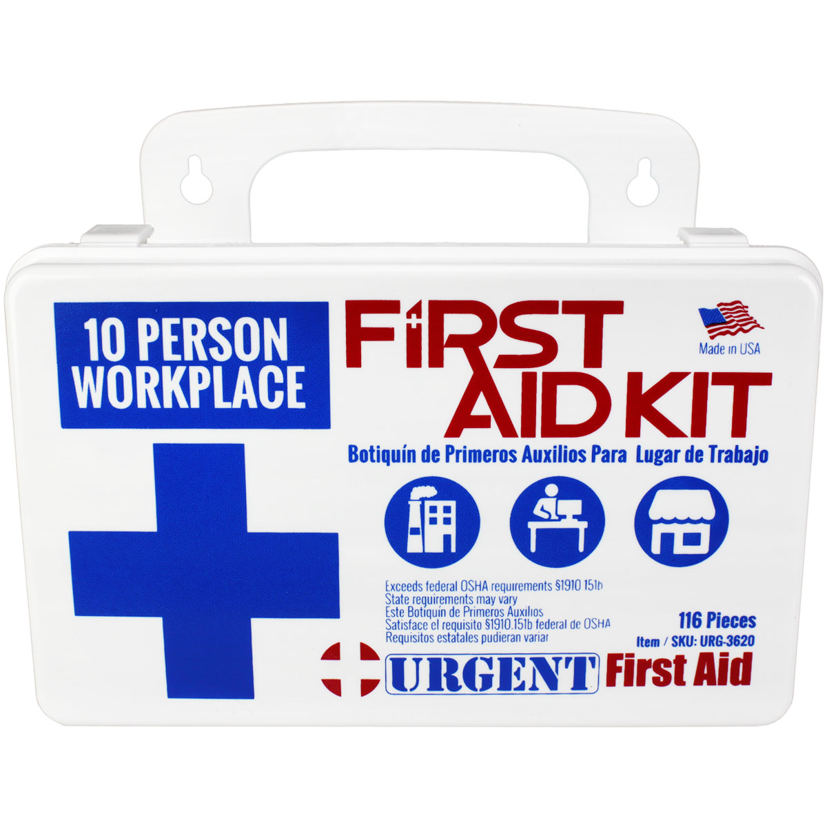 10 Person, 116 Piece Bulk Workplace First Aid Kit - Image 2